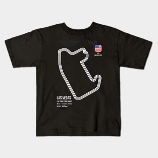 Las Vegas Race Track (B&W) Kids T-Shirt